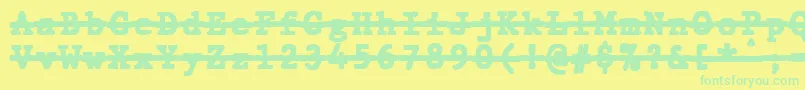 Подробнее о шрифте JMH Typewriter mono Black Over Шрифт JMH Typewriter mono Black Over – зелёные шрифты на жёлтом фоне