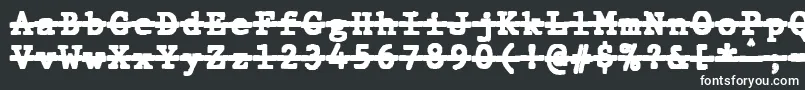 Шрифт JMH Typewriter mono Black Over – белые шрифты