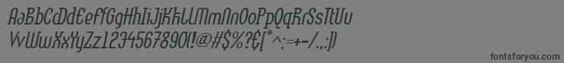 LinotypemethodLightoblique Font – Black Fonts on Gray Background