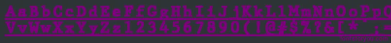 Шрифт JMH Typewriter mono Black Under – фиолетовые шрифты на чёрном фоне