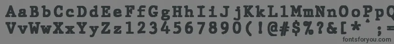 JMH Typewriter mono Black Font – Black Fonts on Gray Background