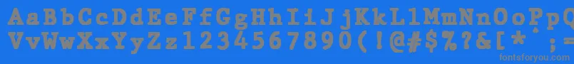 Подробнее о шрифте JMH Typewriter mono Black Шрифт JMH Typewriter mono Black – серые шрифты на синем фоне