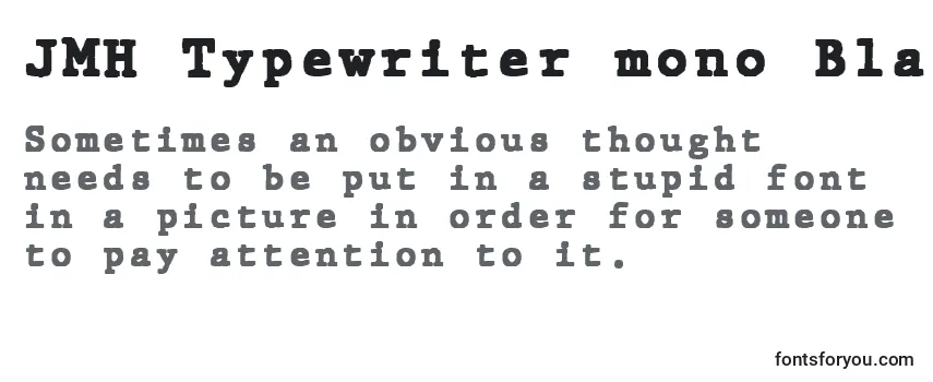 Fonte JMH Typewriter mono Black