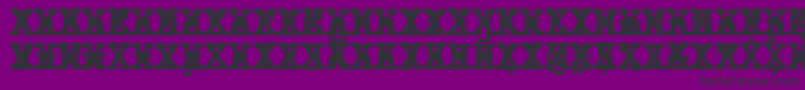 フォントJMH Typewriter mono Bold Cross – 紫の背景に黒い文字