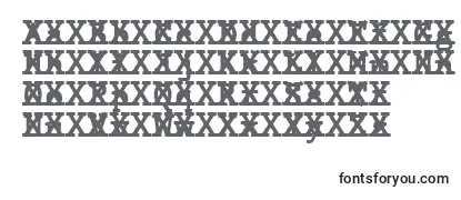 Czcionka JMH Typewriter mono Bold Cross