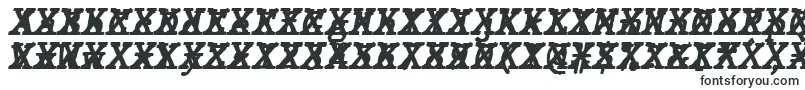 フォントJMH Typewriter mono Bold Italic Cross – Adobe Illustrator用のフォント