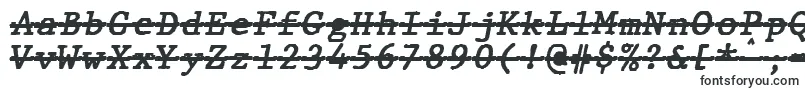 fuente JMH Typewriter mono Bold Italic Over – fuentes específicas