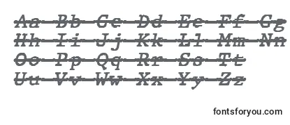 JMH Typewriter mono Bold Italic Over -fontin tarkastelu