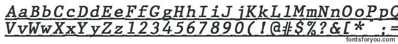 JMH Typewriter mono Bold Italic Under-fontti – Fontit Adobe Readerille