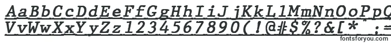 フォントJMH Typewriter mono Bold Italic Under – Microsoft Excel用のフォント