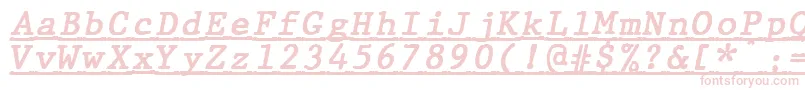 JMH Typewriter mono Bold Italic Under Font – Pink Fonts