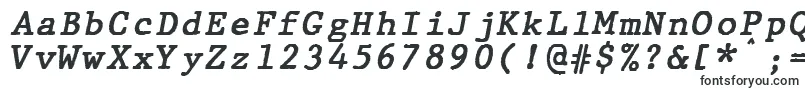 JMH Typewriter mono Bold Italic-Schriftart – Schriften für Microsoft Excel
