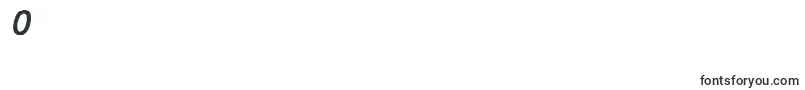 JMH Typewriter mono Bold Italic-Schriftart – Schriften für die Ziffer 0