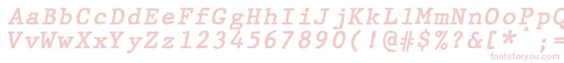 JMH Typewriter mono Bold Italic Font – Pink Fonts