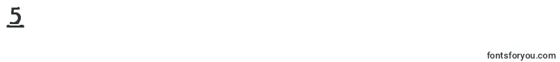 JMH Typewriter mono Bold Under Font – Fonts for Digit 5