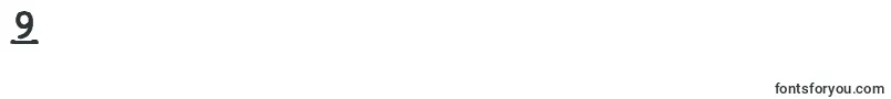 JMH Typewriter mono Bold Under Font – Fonts for Digit 9
