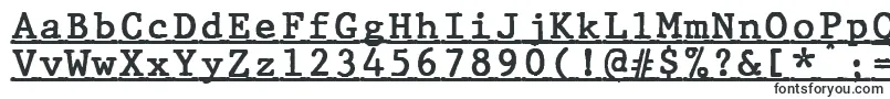 JMH Typewriter mono Bold Under Font – USSR Fonts