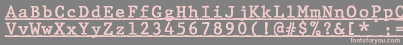 fuente JMH Typewriter mono Bold Under – Fuentes Rosadas Sobre Fondo Gris