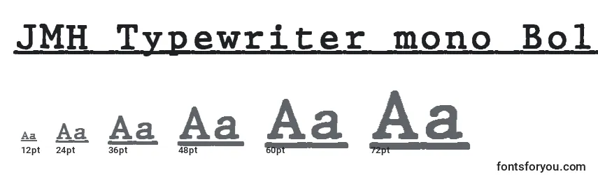 JMH Typewriter mono Bold Under Font Sizes