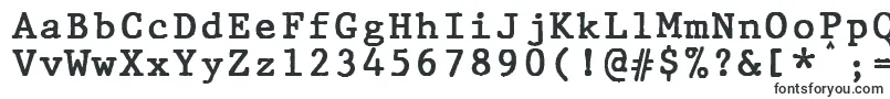 JMH Typewriter mono Bold-fontti – fontit aikakauslehtiin