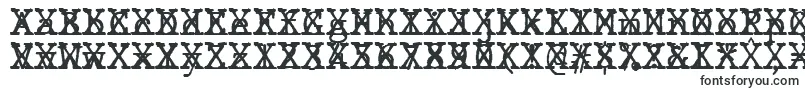Czcionka JMH Typewriter mono Cross – wektoryczne czcionki