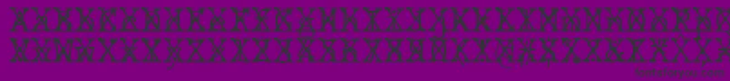 JMH Typewriter mono Fine Cross Font – Black Fonts on Purple Background