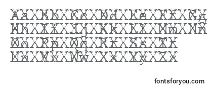 Schriftart JMH Typewriter mono Fine Cross