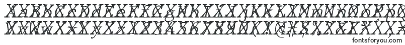 Шрифт JMH Typewriter mono Fine Italic Cross – эзотерические шрифты