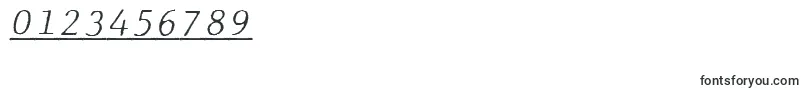 JMH Typewriter mono Fine Italic Under Font – Fonts for Numbers and Digits