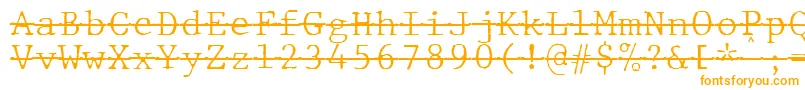 JMH Typewriter mono Fine Over Font – Orange Fonts