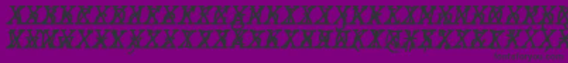JMH Typewriter mono Italic Cross Font – Black Fonts on Purple Background