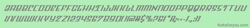 Skycabital Font – Gray Fonts on Green Background