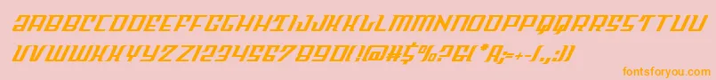 Skycabital Font – Orange Fonts on Pink Background