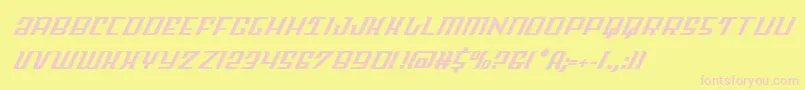 Skycabital Font – Pink Fonts on Yellow Background