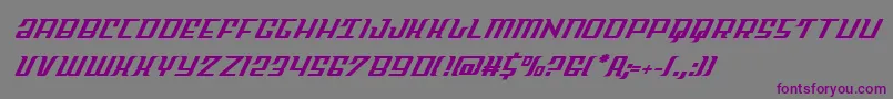 Шрифт Skycabital – фиолетовые шрифты на сером фоне