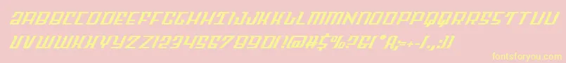 Skycabital Font – Yellow Fonts on Pink Background