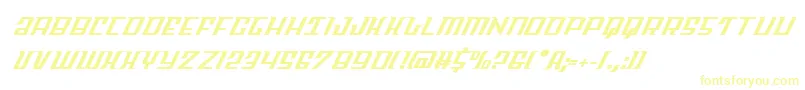 Шрифт Skycabital – жёлтые шрифты