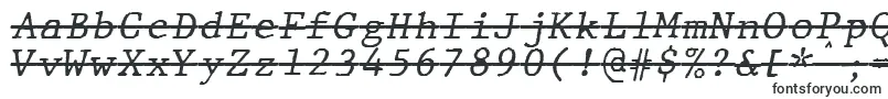 Fonte JMH Typewriter mono Italic Over – fontes para Adobe Muse