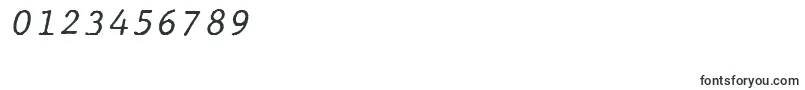 JMH Typewriter mono Italic Font – Fonts for Numbers and Digits