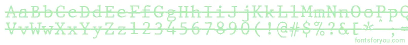JMH Typewriter mono Over Font – Green Fonts