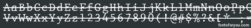 Шрифт JMH Typewriter mono Over – белые шрифты