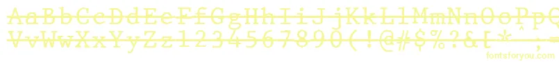 JMH Typewriter mono Over Font – Yellow Fonts