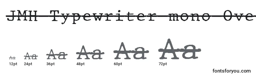 JMH Typewriter mono Over Font Sizes