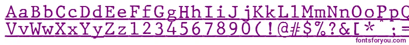 Подробнее о шрифте JMH Typewriter mono Under Шрифт JMH Typewriter mono Under – фиолетовые шрифты