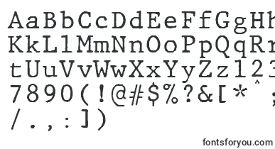 JMH Typewriter mono font – print Fonts