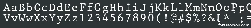 フォントJMH Typewriter mono – 白い文字