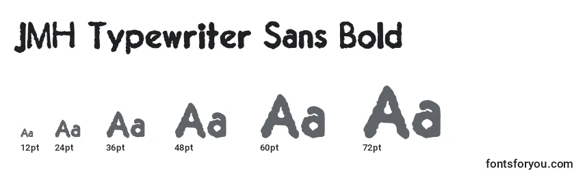 JMH Typewriter Sans Bold (130989) Font Sizes