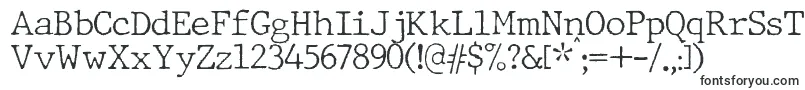 JMH Typewriter Thin-fontti – Tietokoneen fontit