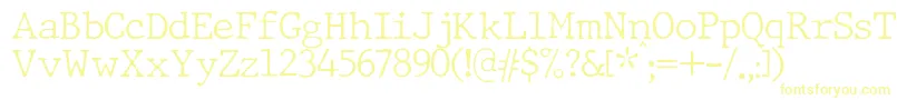 JMH Typewriter Thin Font – Yellow Fonts