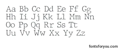 JMH Typewriter Thin-fontti